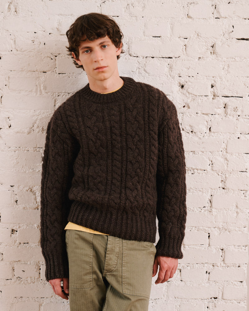 Merci - Pull Marius - Marron Chiné