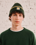 Merci - Two-tone Lucky Beanie - Khaki & Yellow