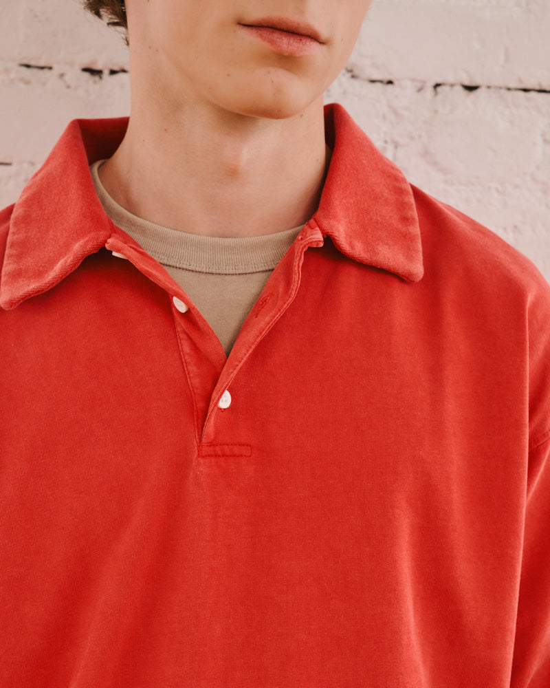 Merci - Polo Silas - Rouge Délavé