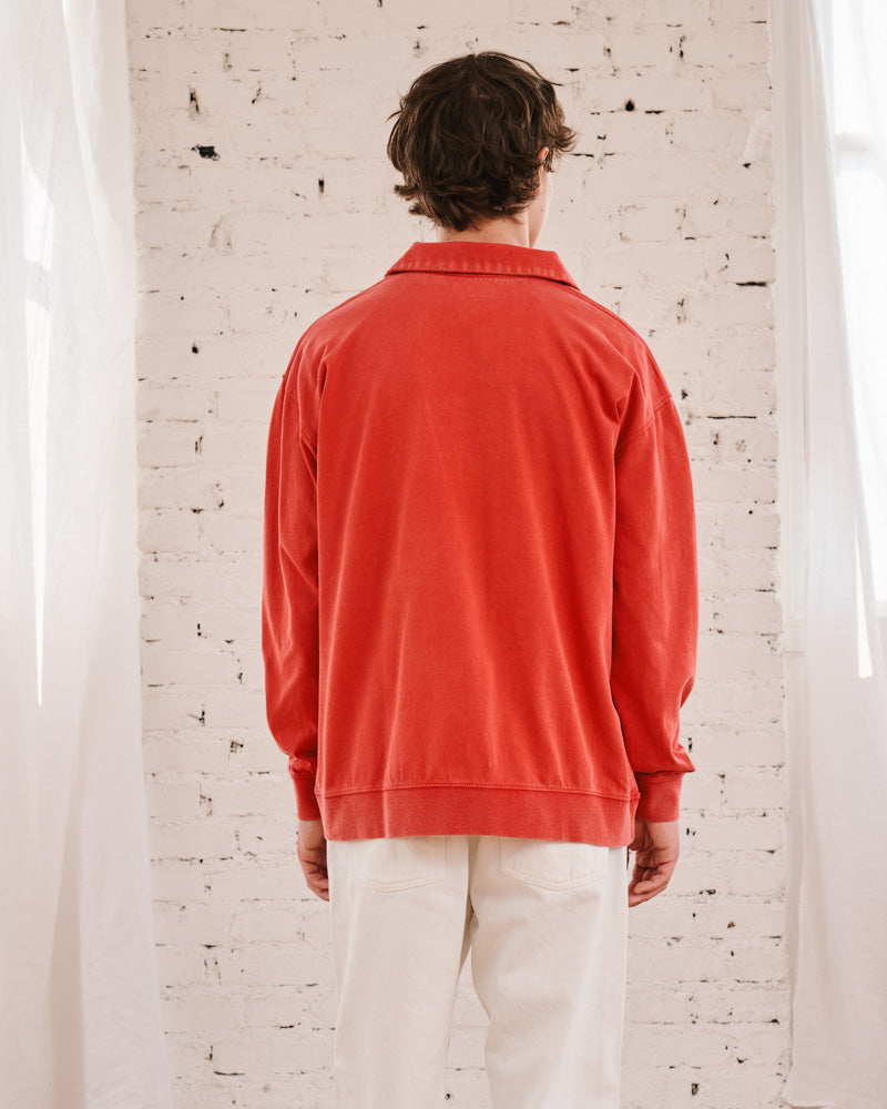 Merci - Polo Silas - Rouge Délavé