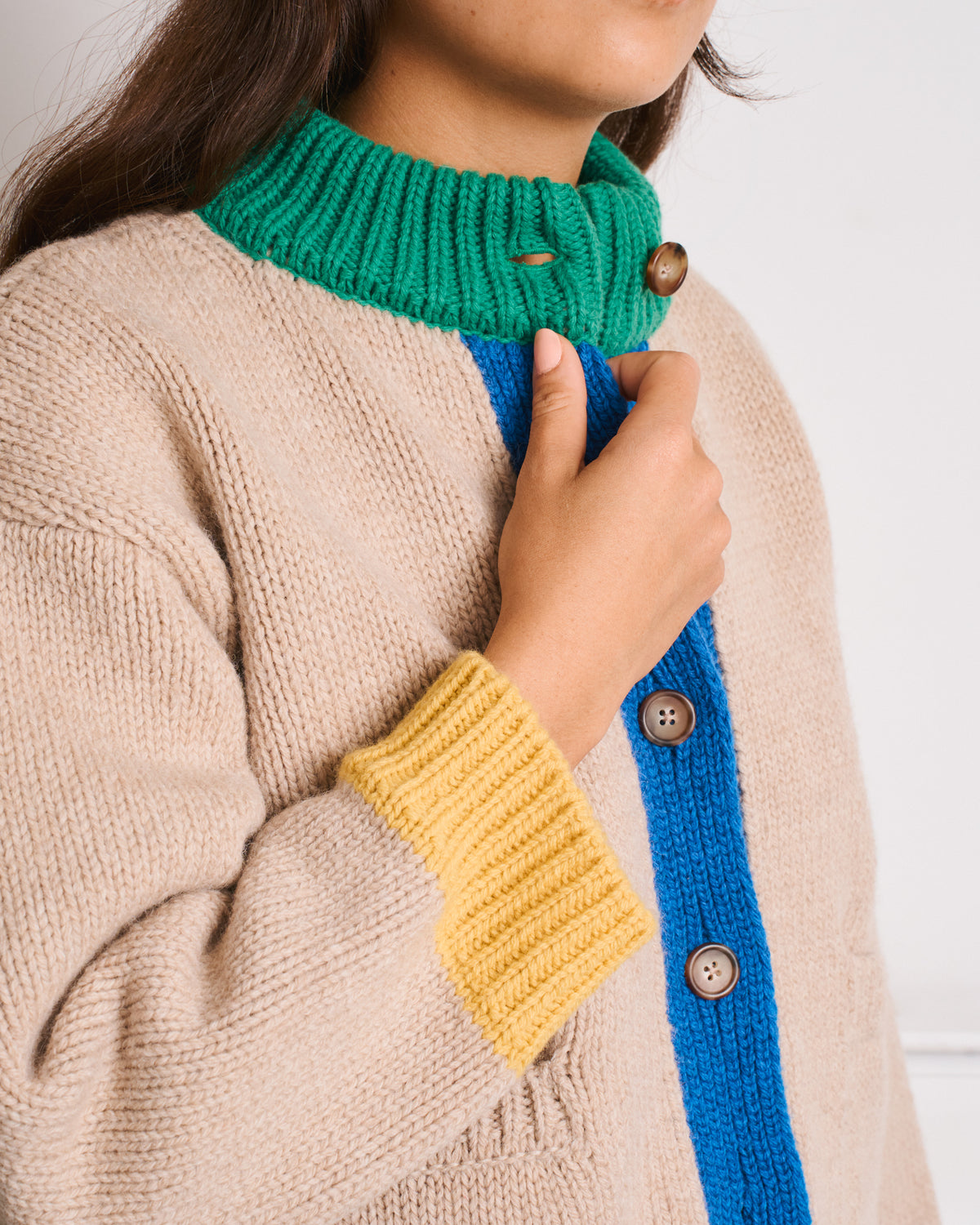 Merci - Cardigan Flora - Ecru Multi