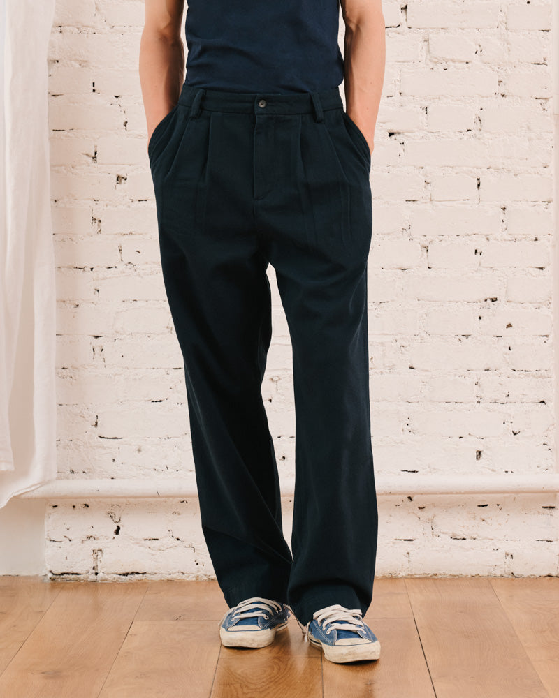 Merci - Pantalon Chino Abram - Marine