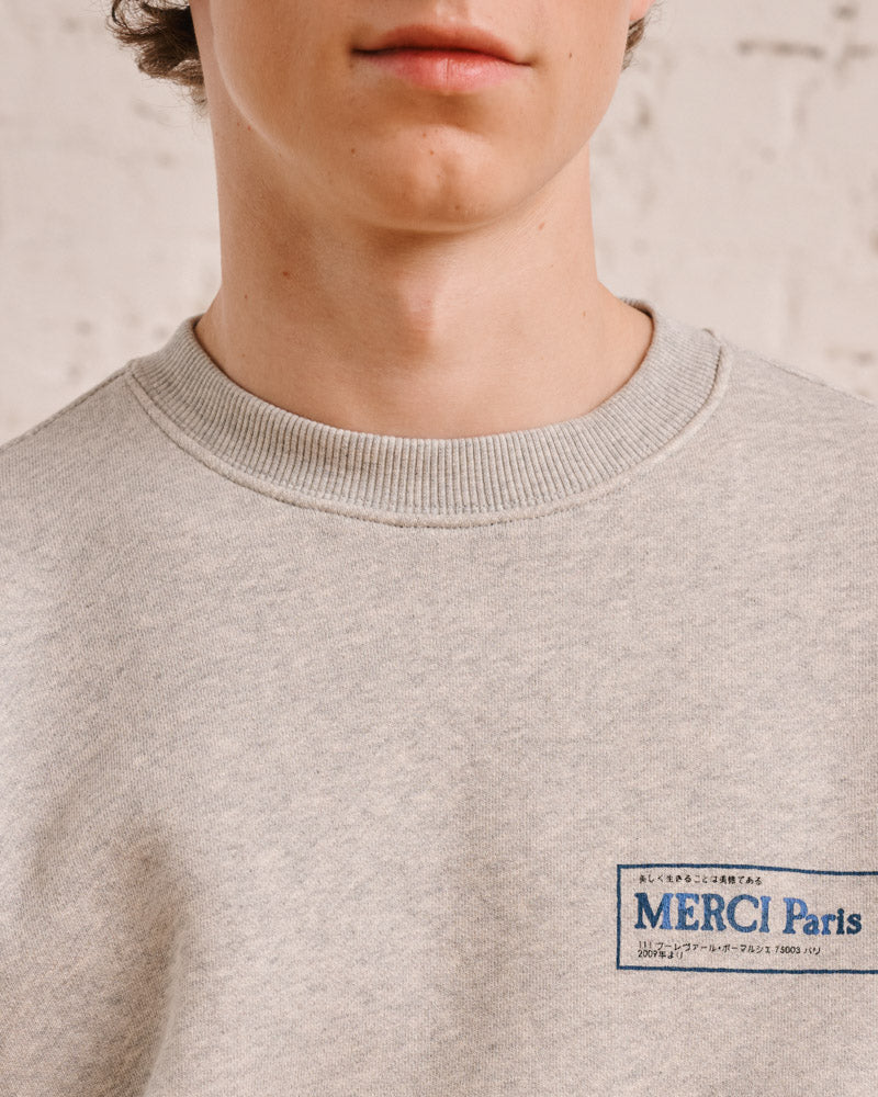 Merci - Sweat Miles - Gris Chiné