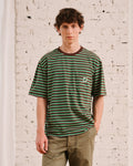 Merci - Vadim Striped T-Shirt - Brown & Green
