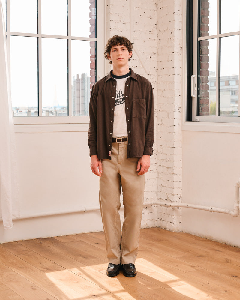 Merci - Pietro Flannel Shirt - Brown