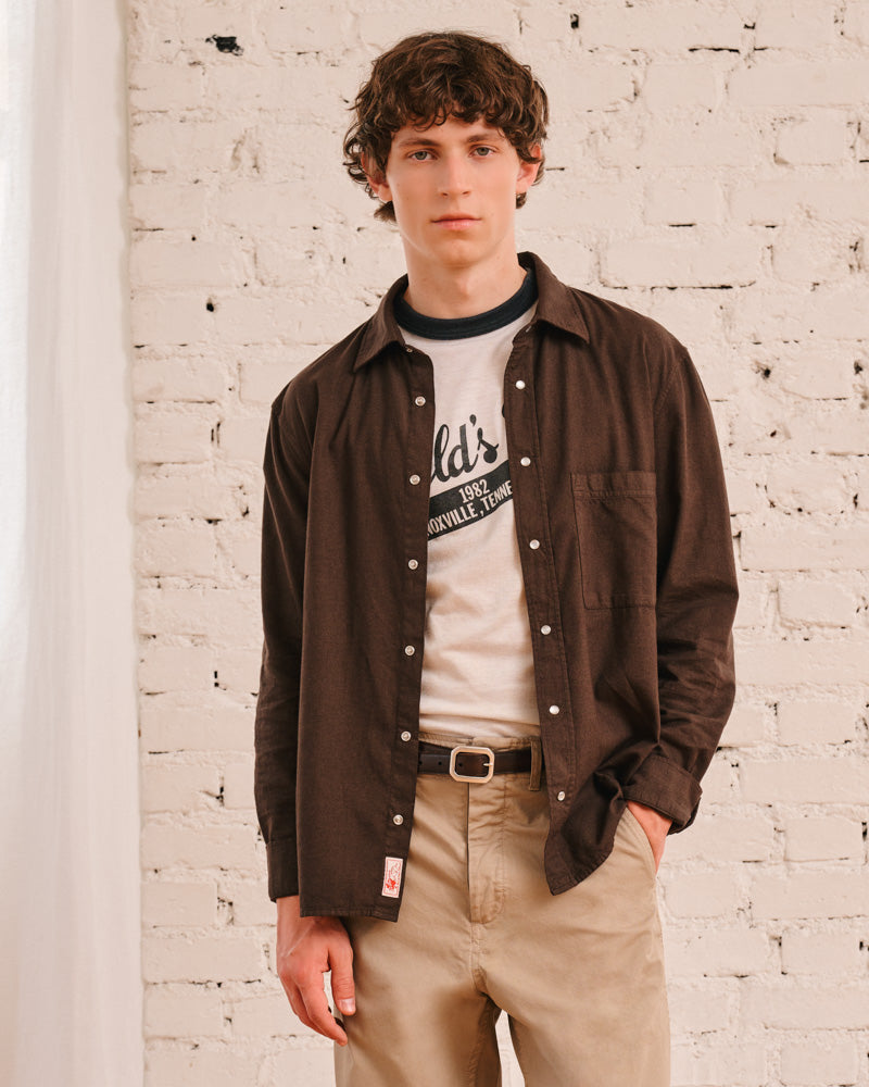 Merci - Pietro Flannel Shirt - Brown