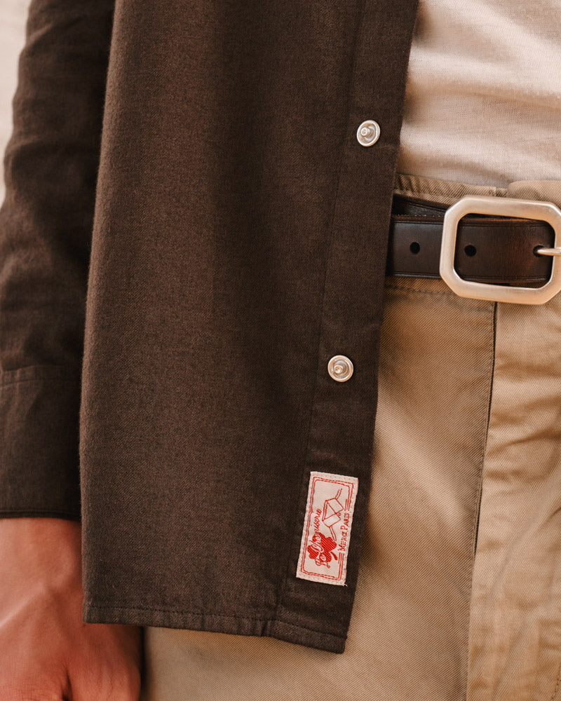 Merci - Pietro Flannel Shirt - Brown