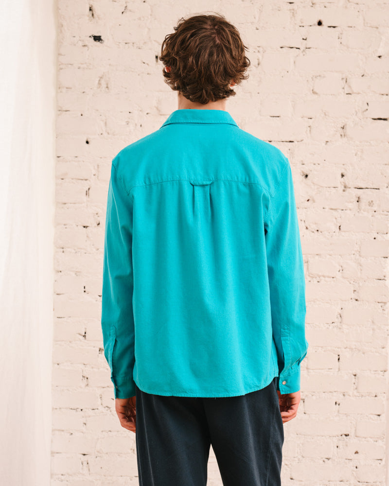 Merci - Chemise Pietro Flanelle - Bleu
