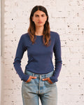 Merci - Carla T-shirt - Bordeaux & Blue
