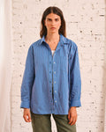 Merci - Chemise Constance Rayures - Violet & Bleu