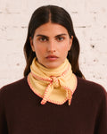 Merci - Martine Bicolored Cashmere Bandana - Yellow & Pink