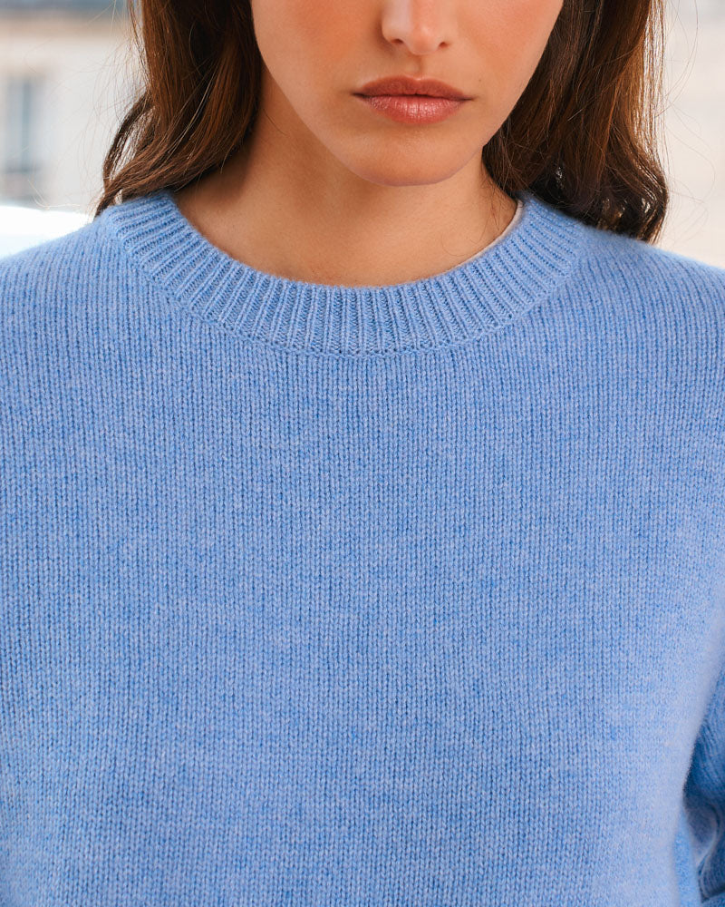 Merci - Pull Charlotte - Bleu Denim