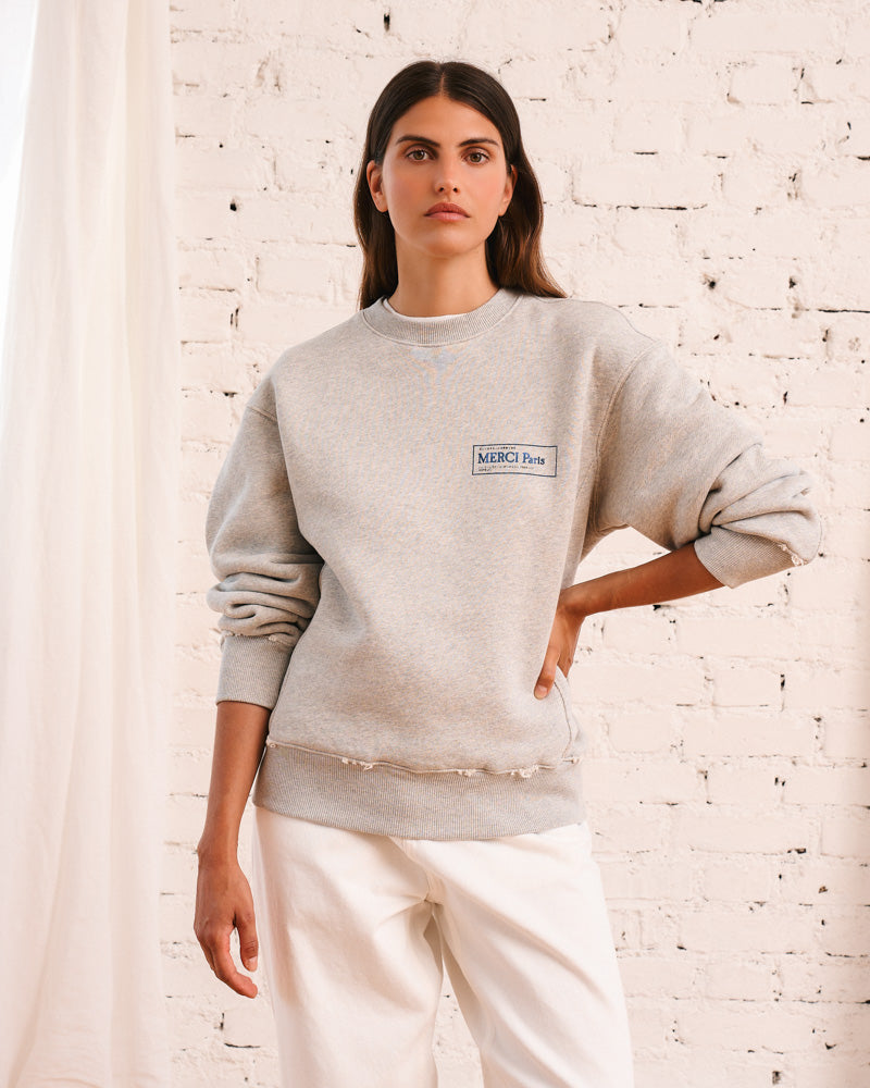 Merci - Sweat Miles - Gris Chiné