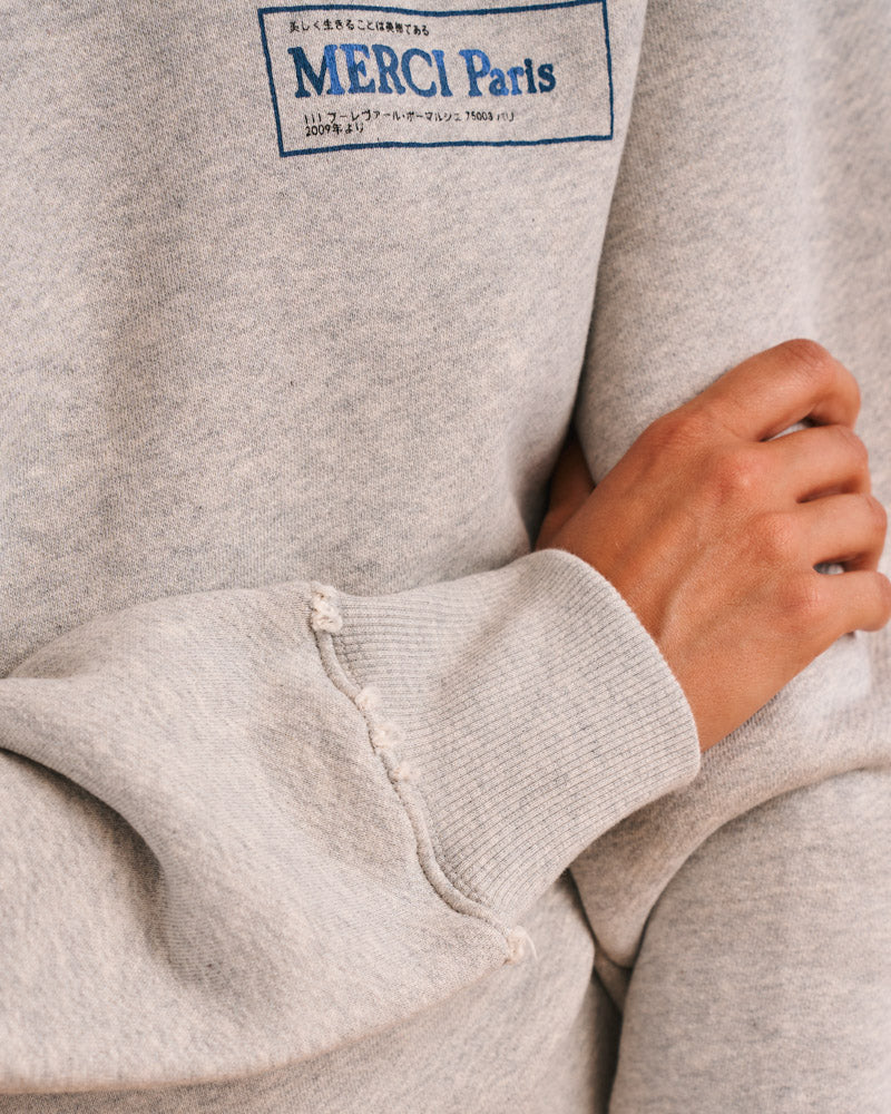 Merci - Sweat Miles - Gris Chiné