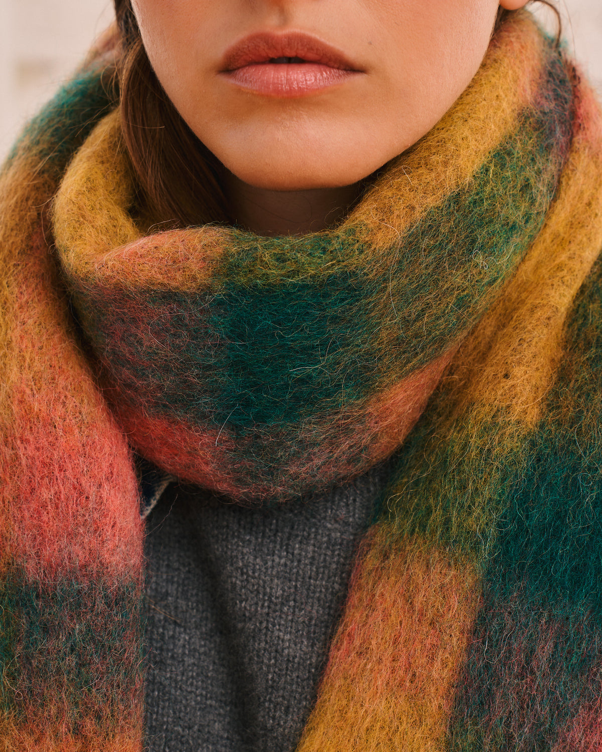 Merci - Romeo Scarf - Green Multi