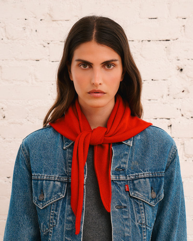 Merci - Bandana En Cachemire Martine - Rouge