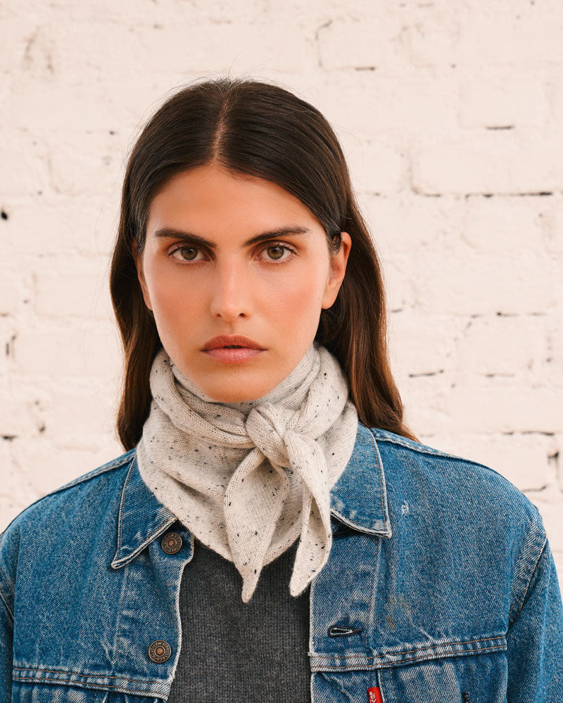 Merci - Martine cashmere bandana - Dalmatian