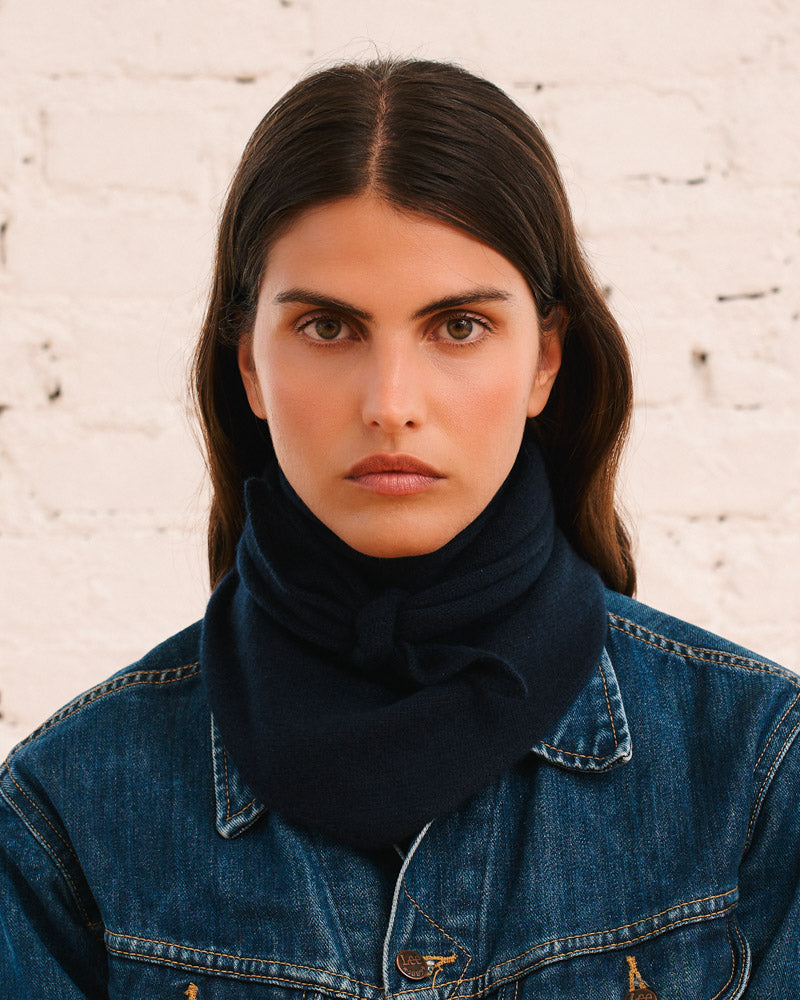 Merci - Bandana En Cachemire Martine - Marine