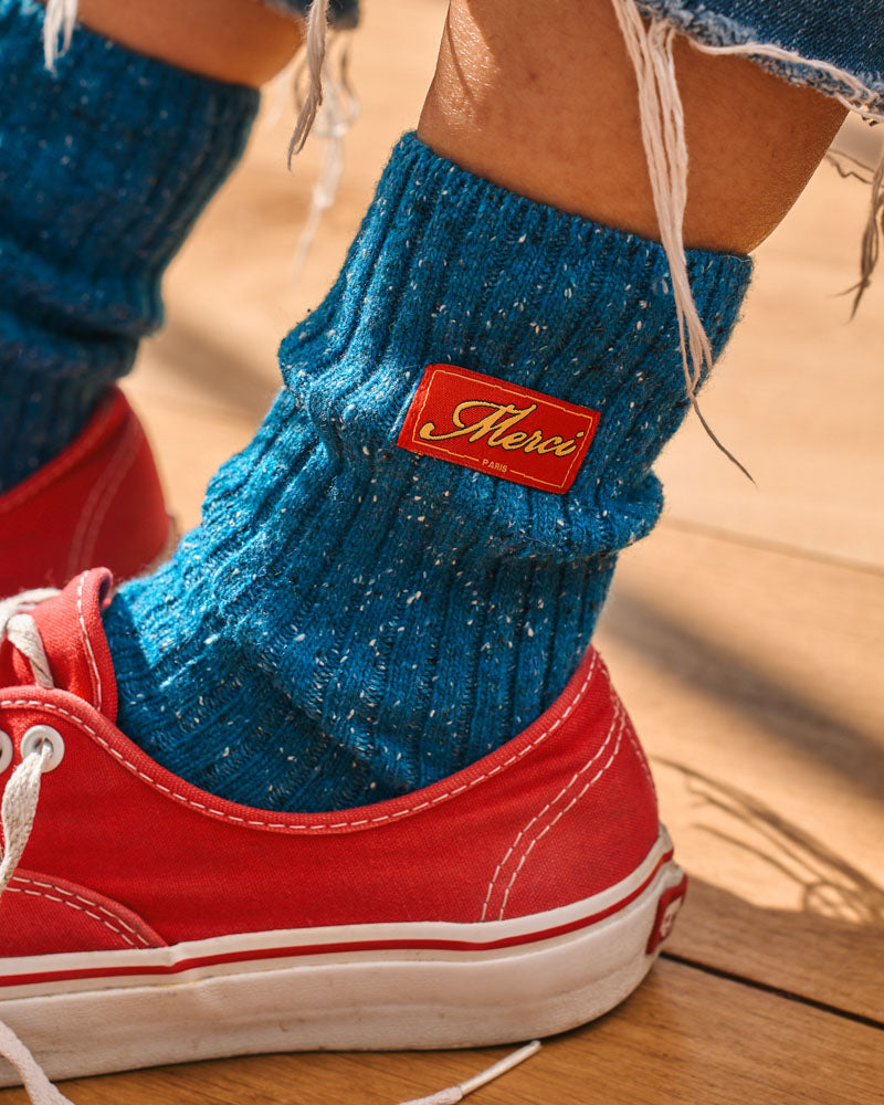 Merci - Chaussettes Sacha - Marine
