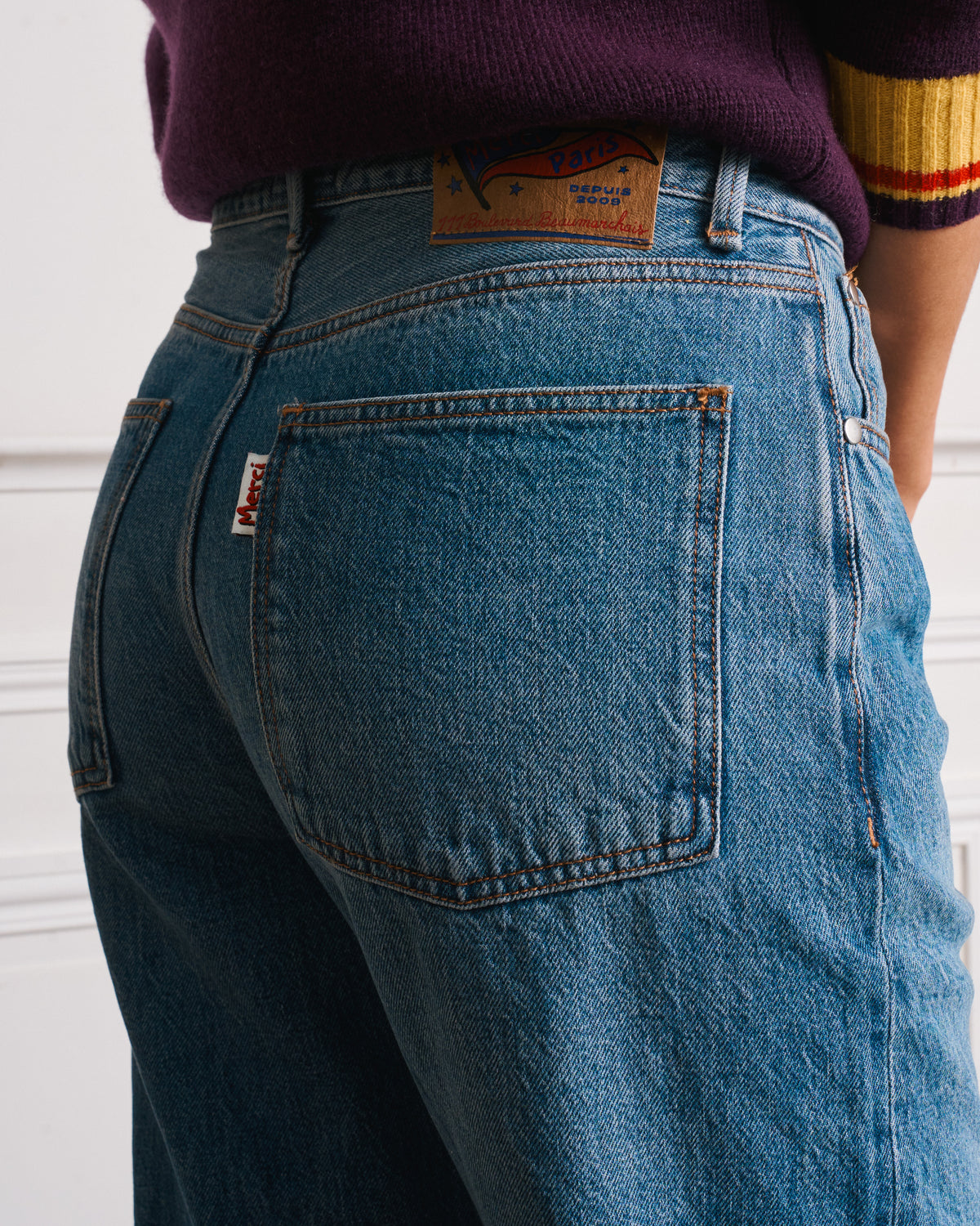 Merci - Jeans Droit Trèfle - Stonewash