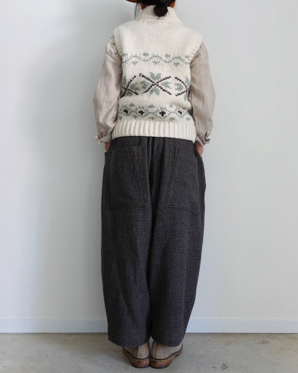 Ichi - Gilet Peru - Blanc