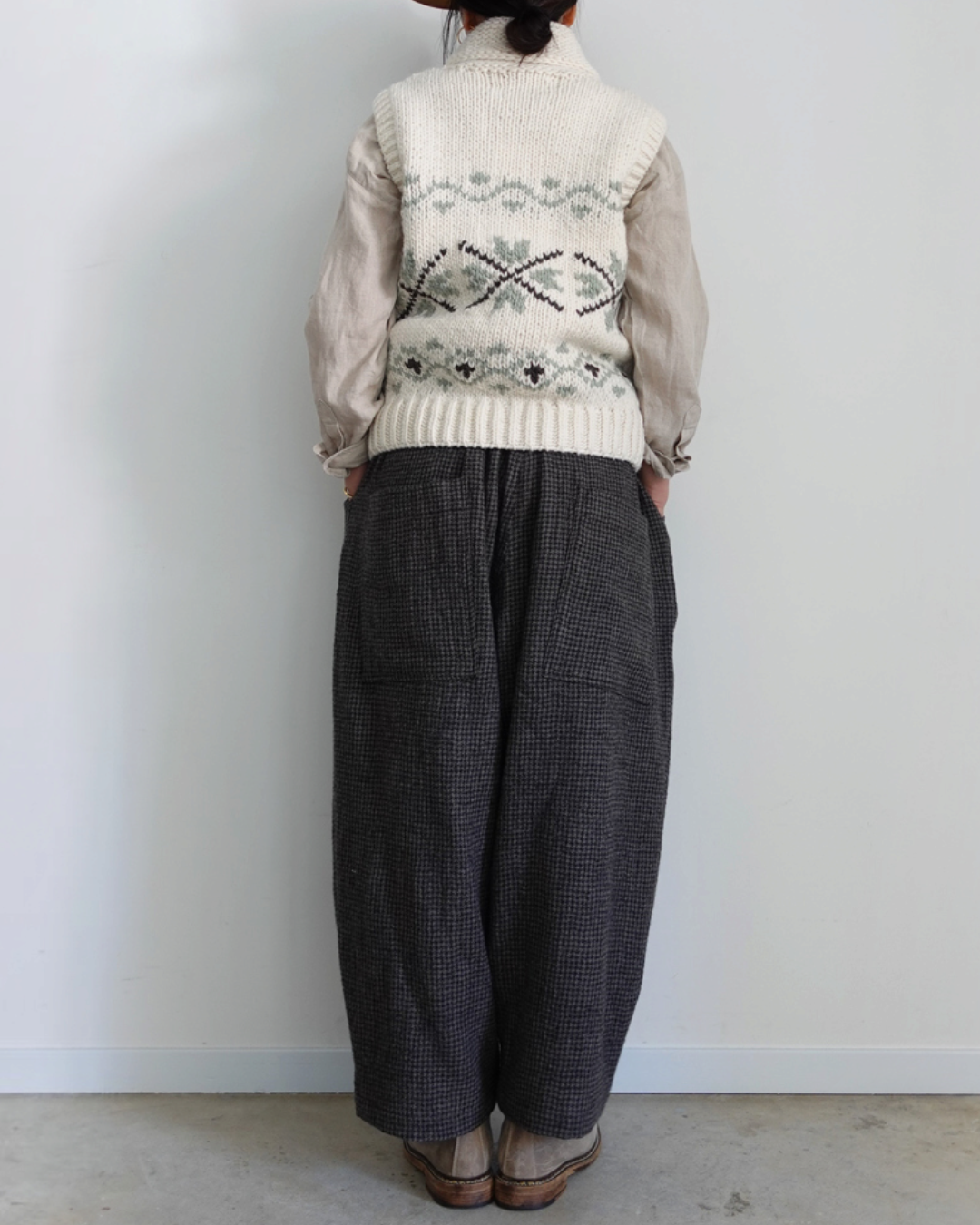 Ichi - Gilet Peru - Blanc