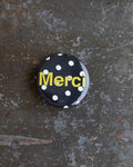 Merci - Badge Pois Blanc