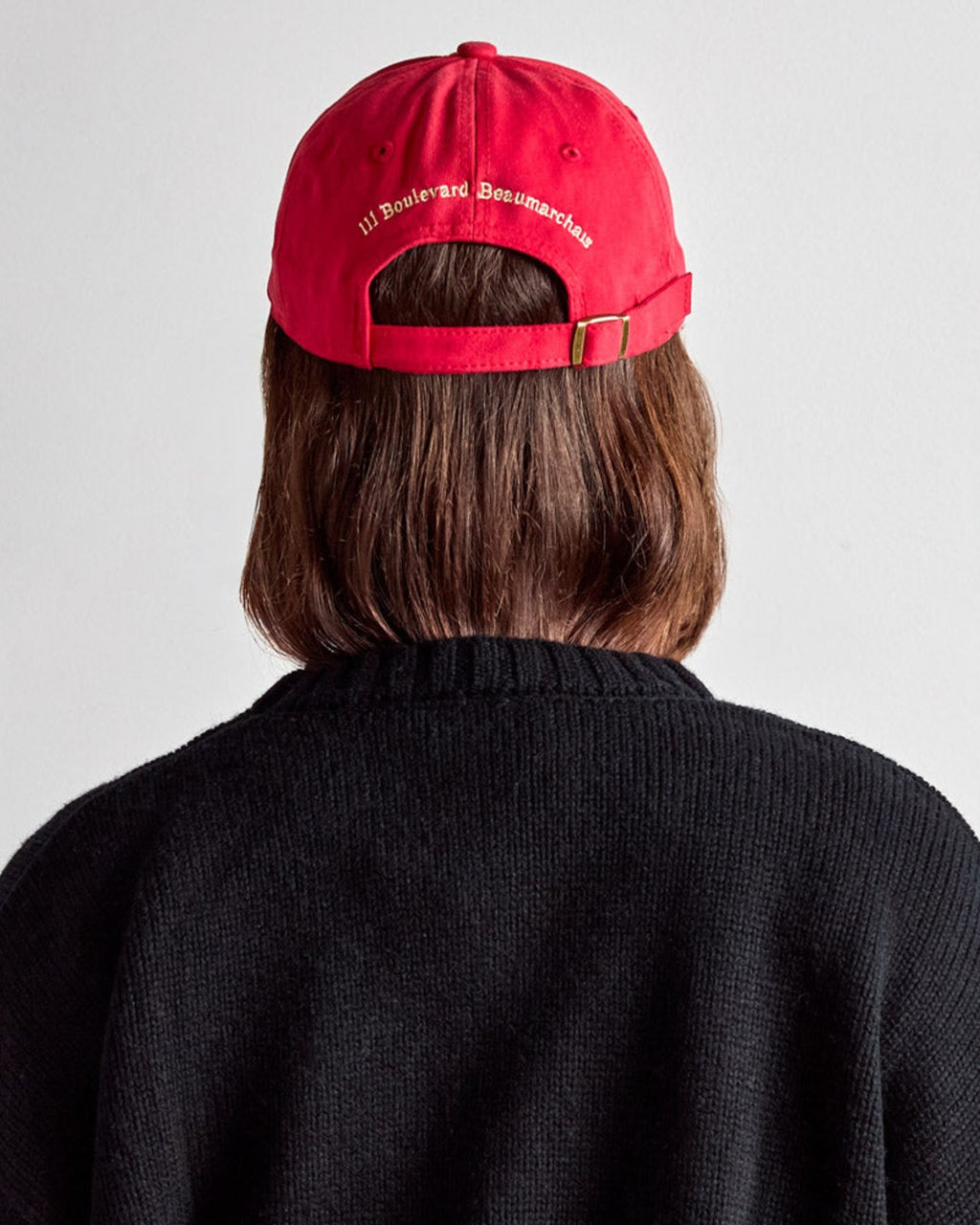 Merci - Casquette Miroir - Rouge & Ecru
