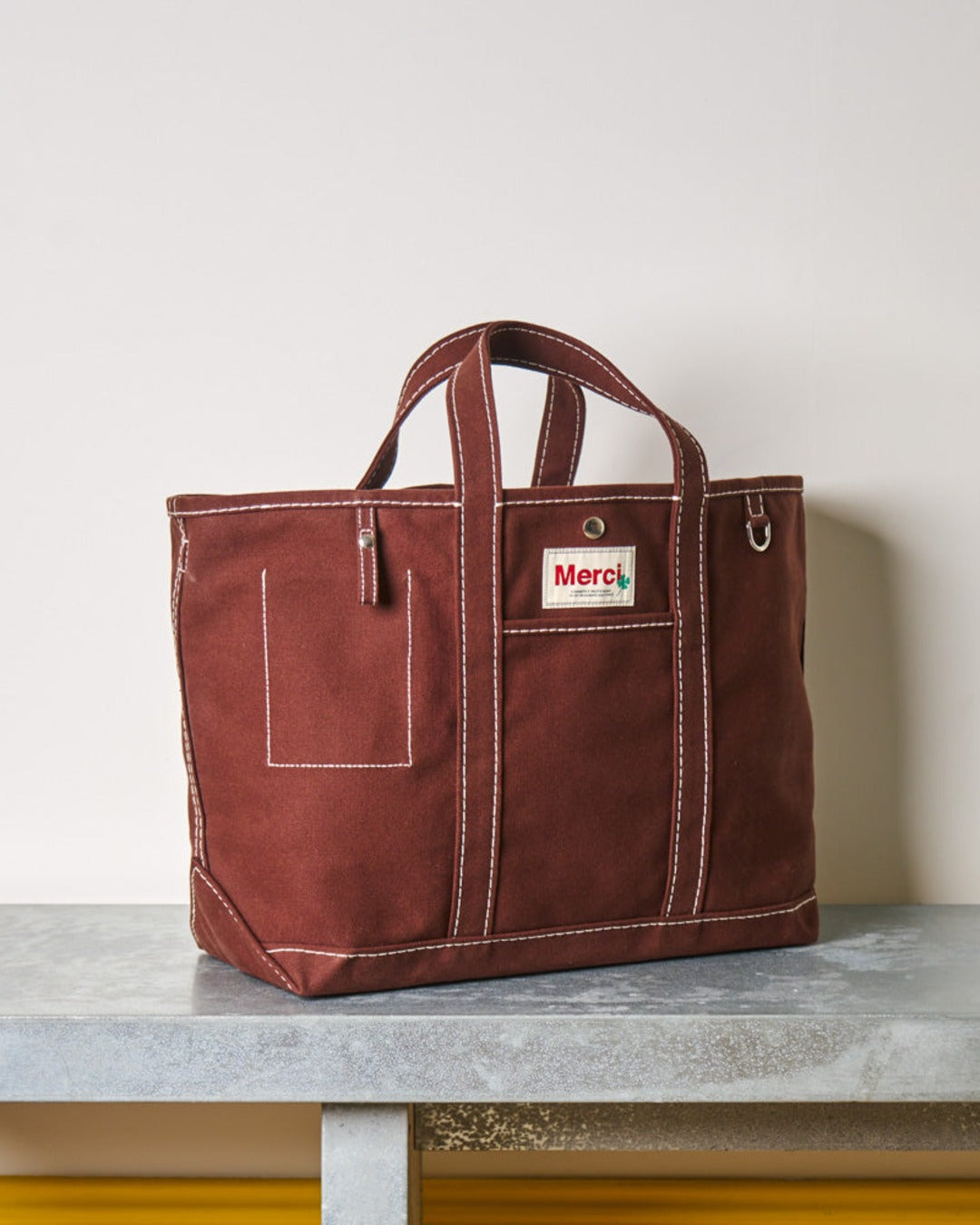 Merci - Candide shopping bag Solid - Dark Brown