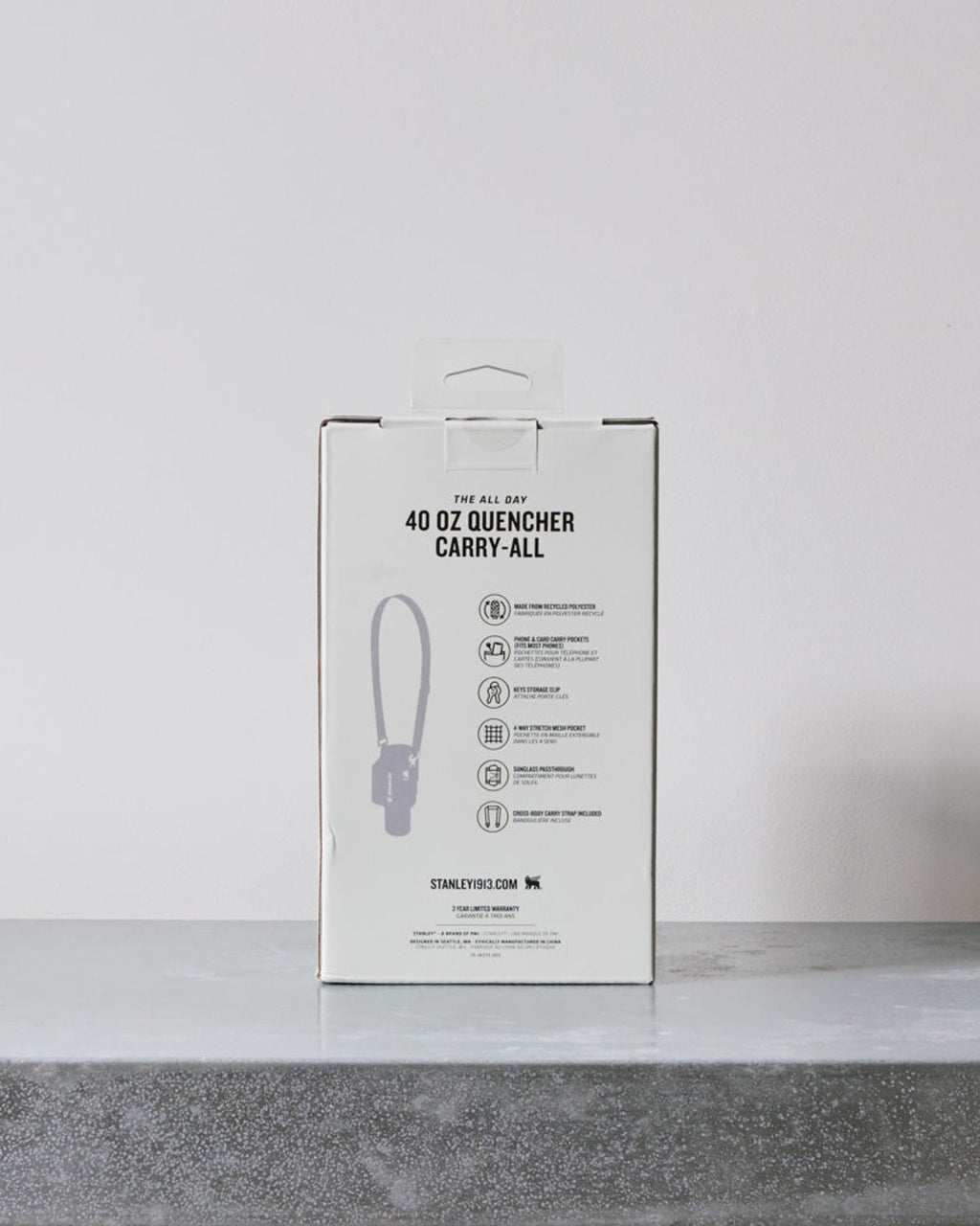 Stanley - Porte Bouteille Isotherme Quencher Carry All - Noir