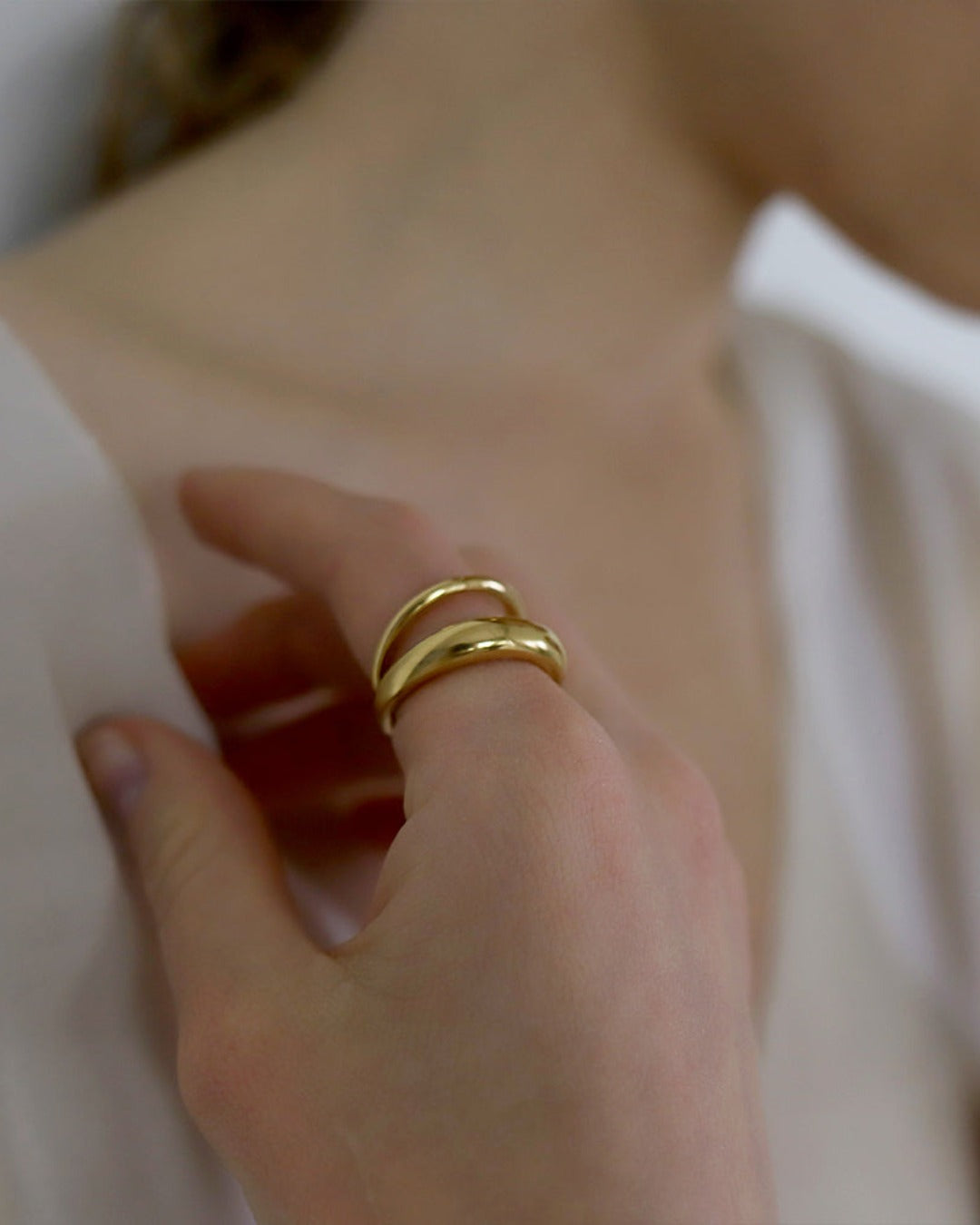 Ten - Bague Cross - Or