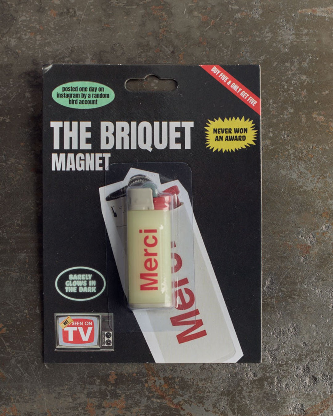 Merci - Magnet Briquet Glow