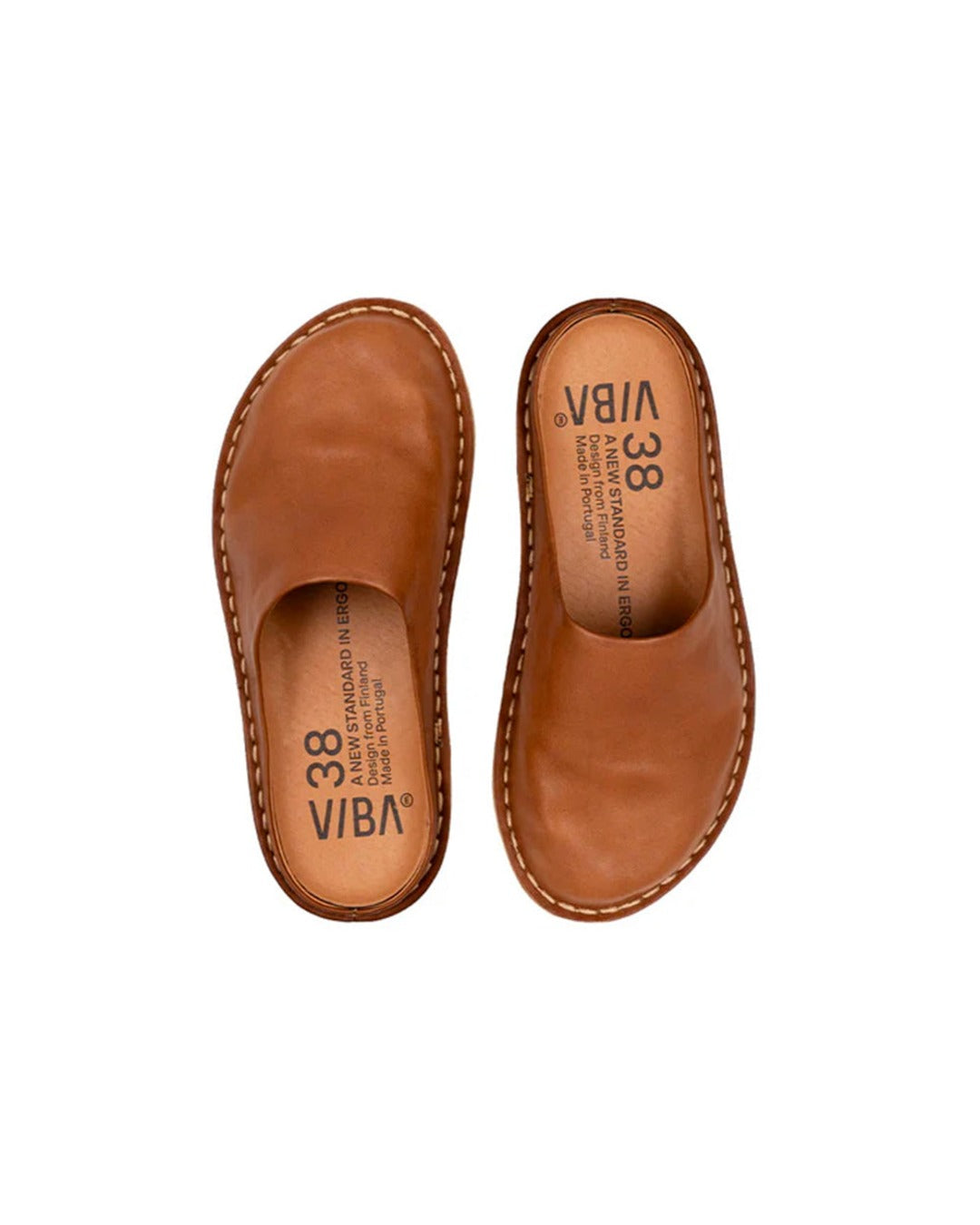 Vibae - Roma clogs - Cognac brown