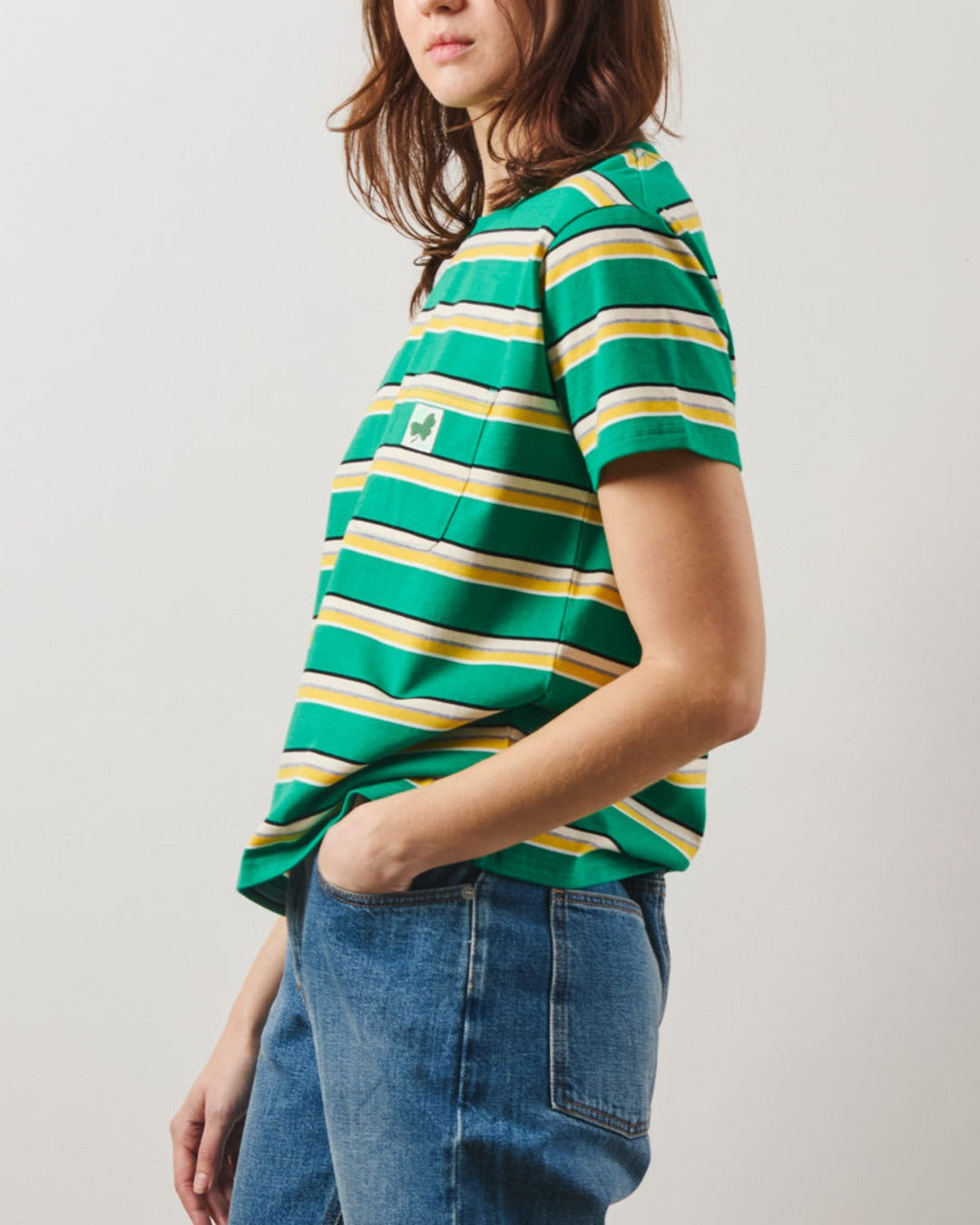 Merci - Lola Stripes T-Shirt - Green