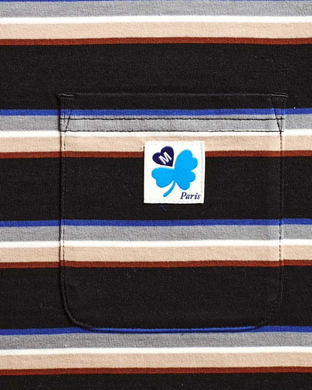 Merci - T-Shirt Lola Stripes - Noir
