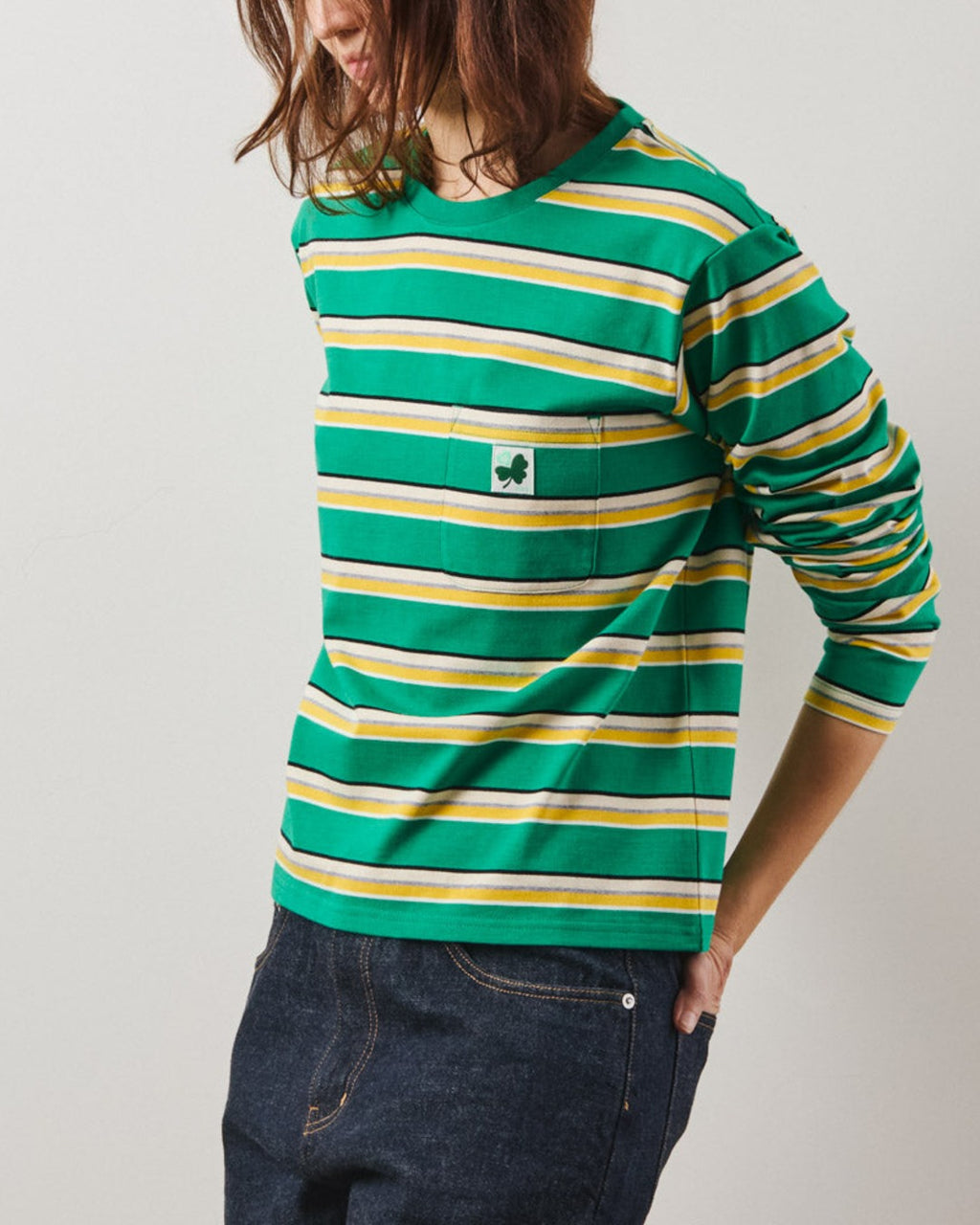 Merci - T-Shirt Nora Stripes - Vert