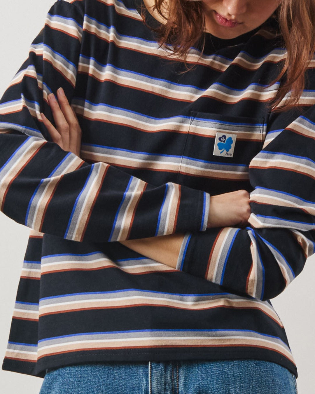 Merci - T-Shirt Nora Stripes - Noir