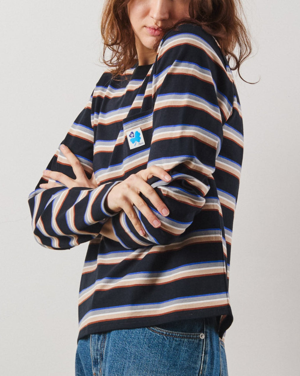 Merci - T-Shirt Nora Stripes - Noir