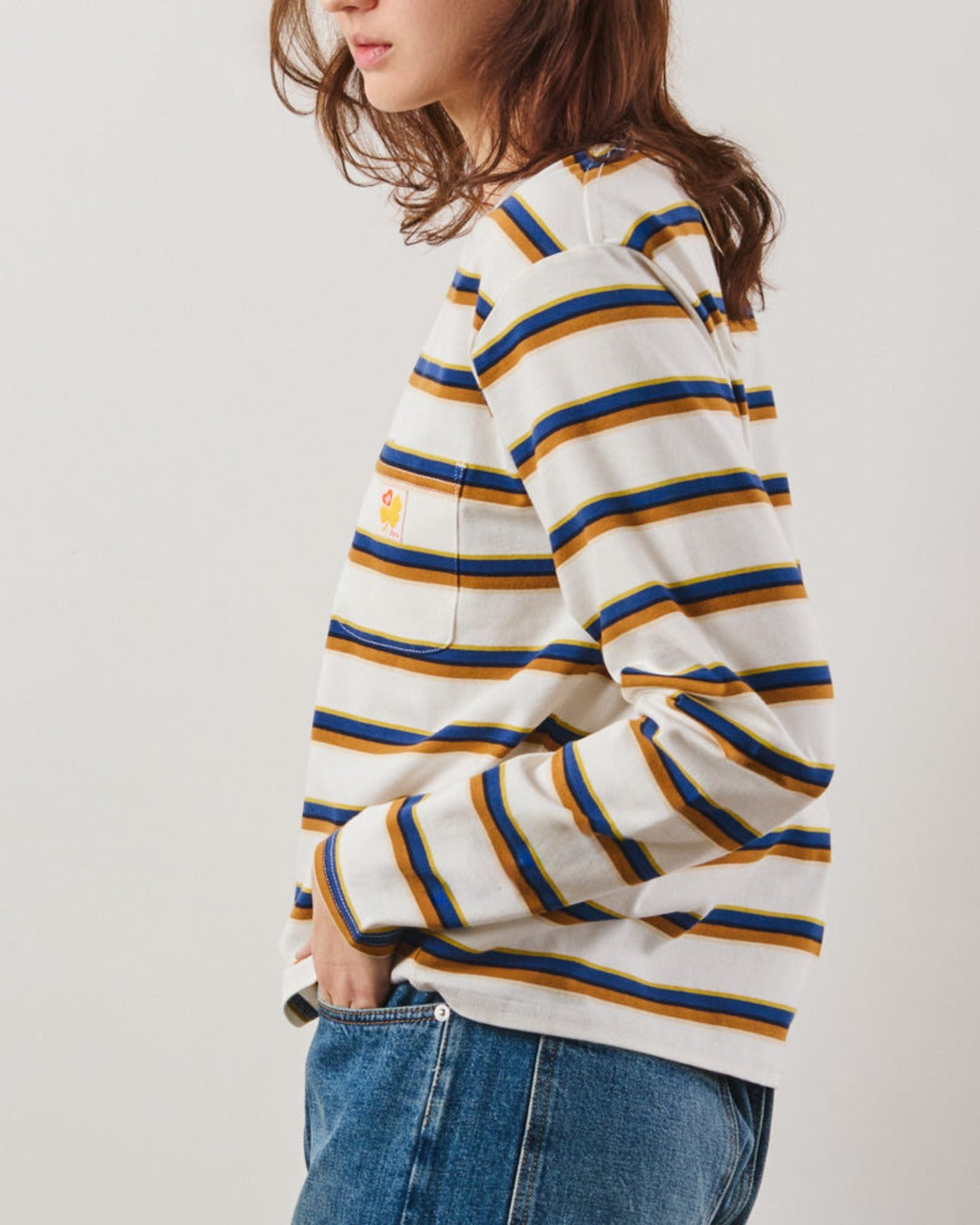 Merci - T-Shirt Nora Stripes - Crème