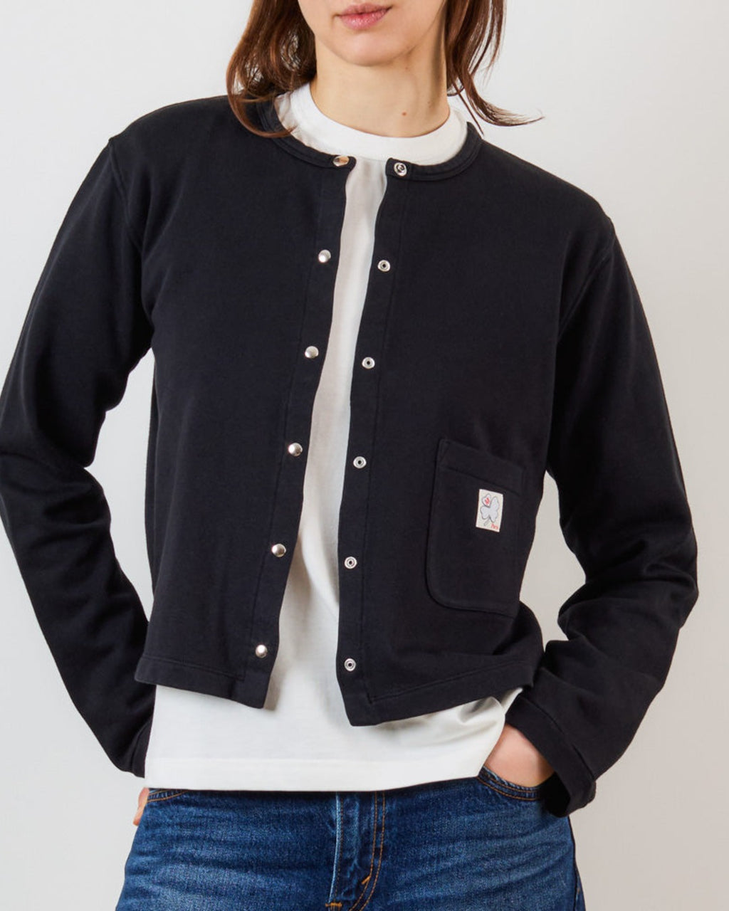 Merci - Gilet Rose Trèfle - Noir