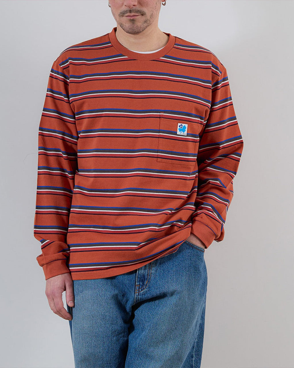 Merci - T-shirt Vadim Stripes LS - Hearth