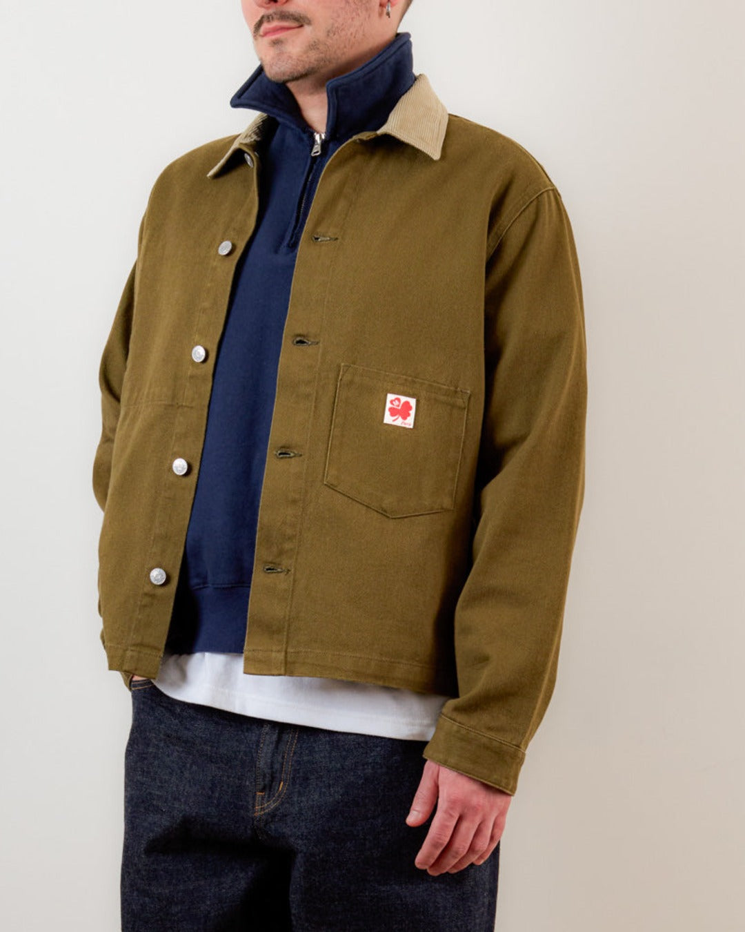 Merci - Veste Marvin - Olive & Crème
