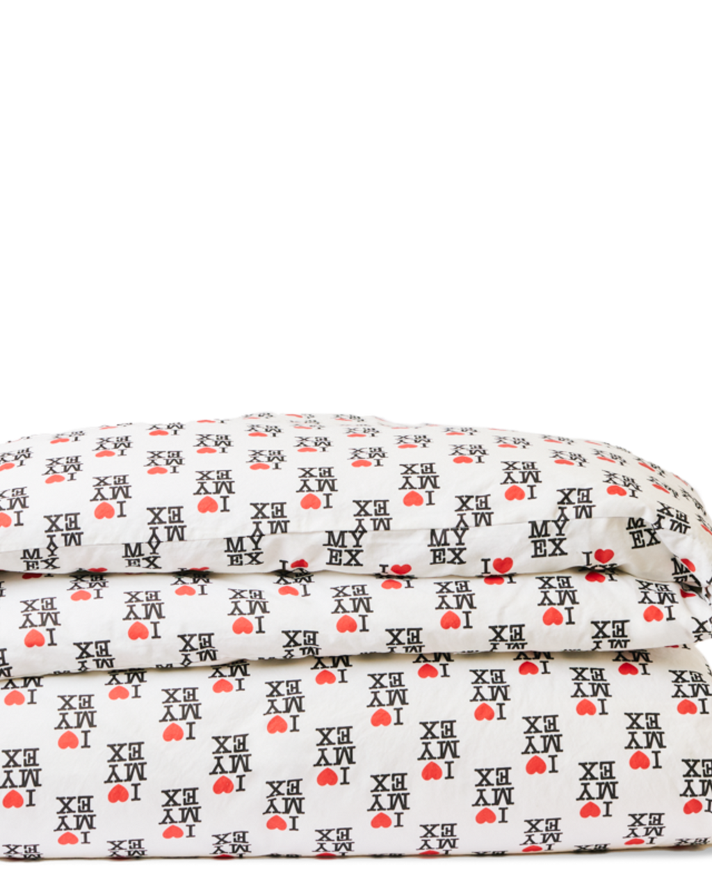Merci x Carne Bollente - Cotton percale duvet cover - I Love My Ex
