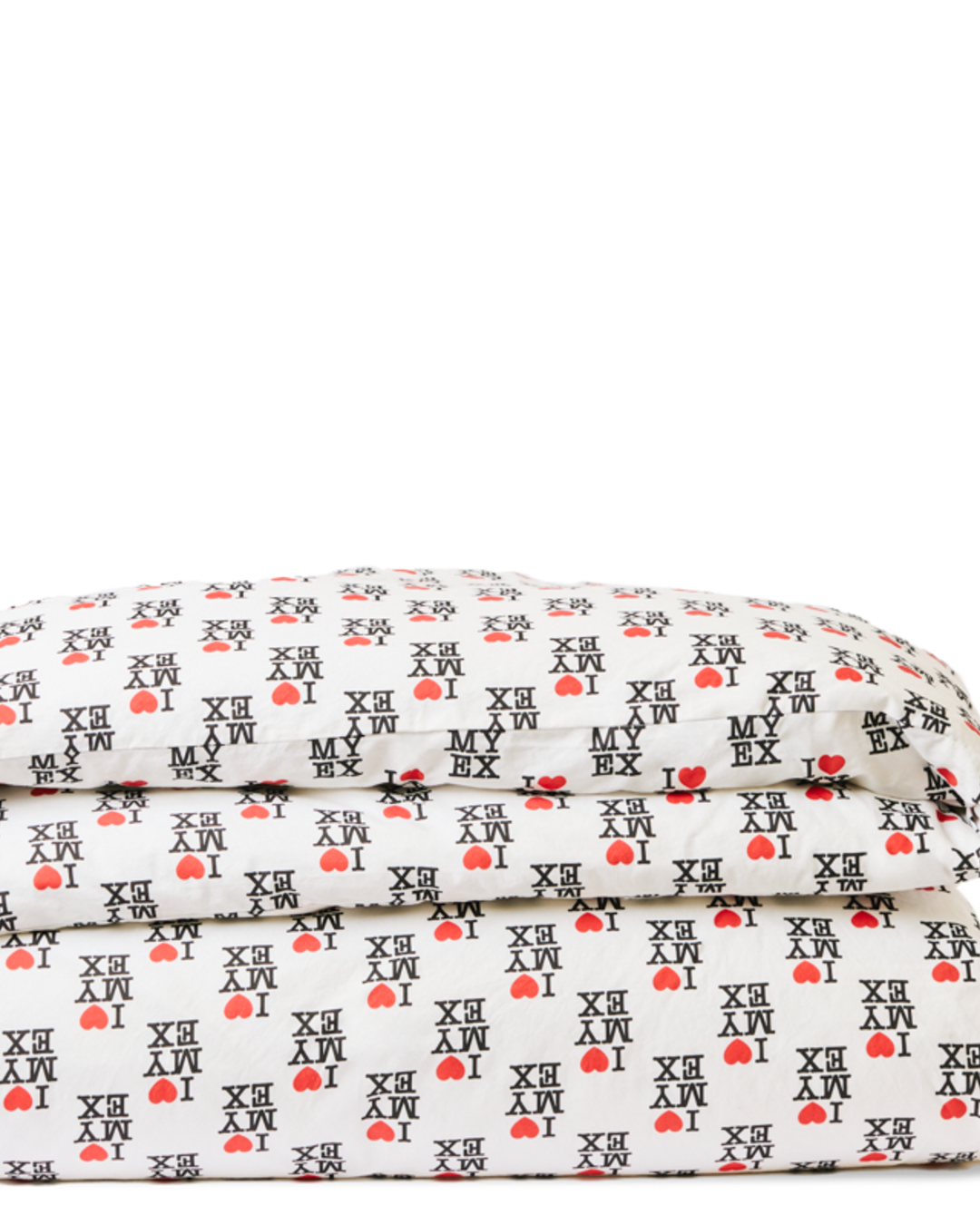 Merci x Carne Bollente - Housse De Couette En Percale De Coton I Love My Ex