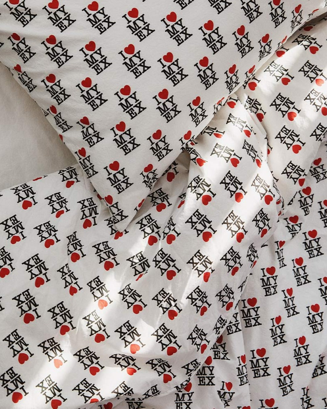 Merci x Carne Bollente - Cotton percale duvet cover - I Love My Ex