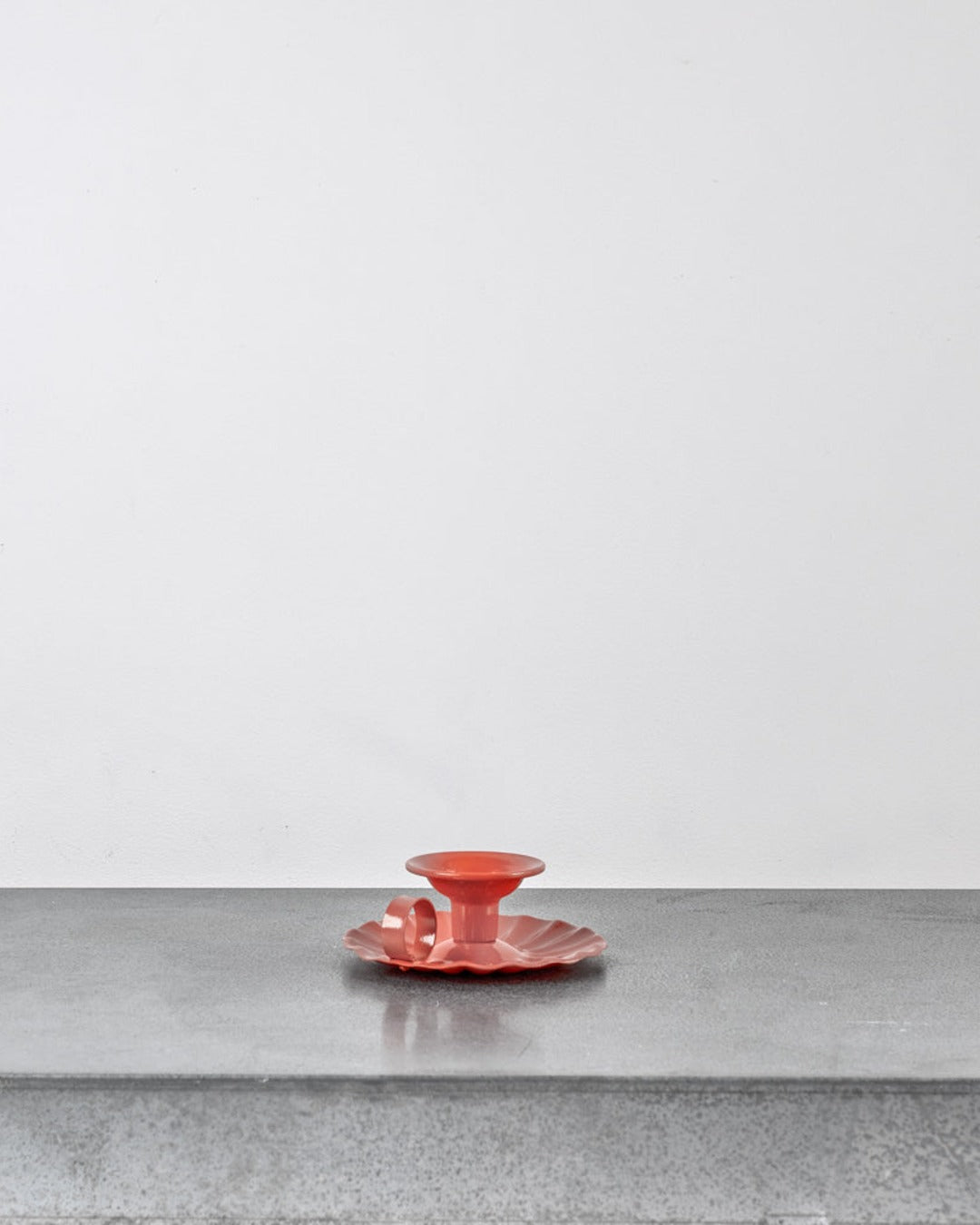 Italo Ottinetti - Aluminum candleholder - Orange