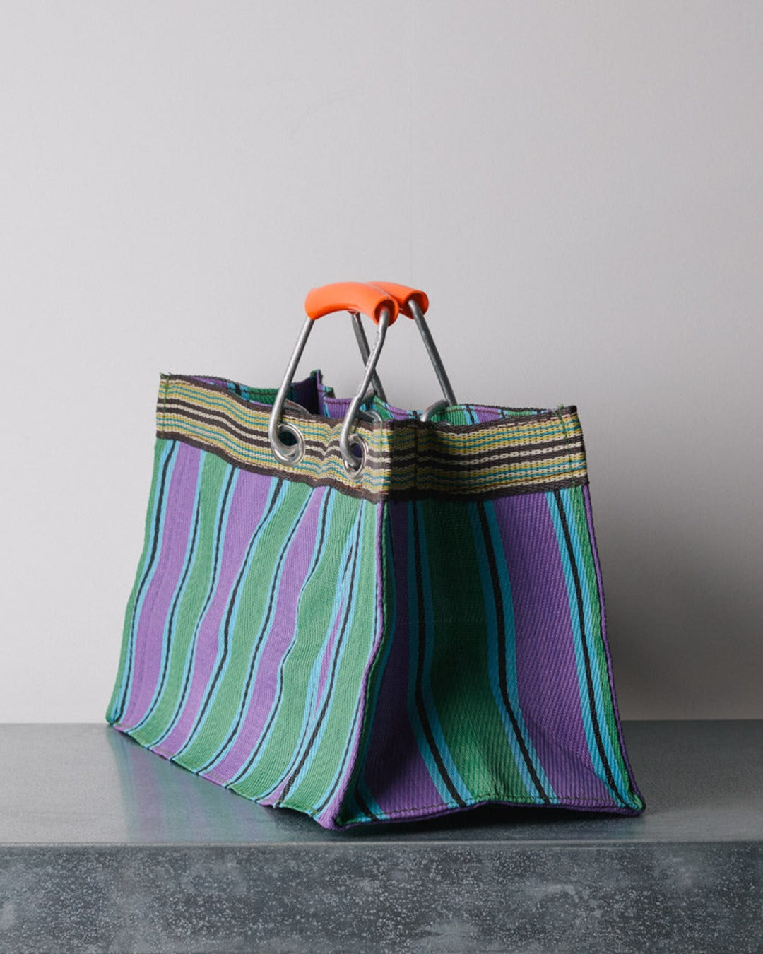 Puebco - Panier Rectangle - Vert & Violet
