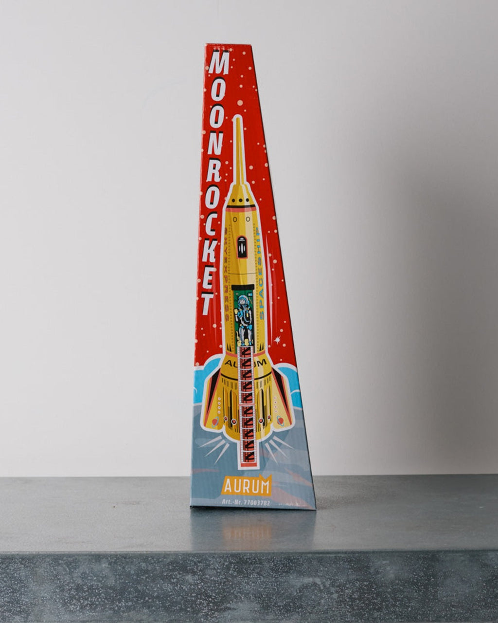 Die Blechfabrik - Toy - Yellow Space Rocket