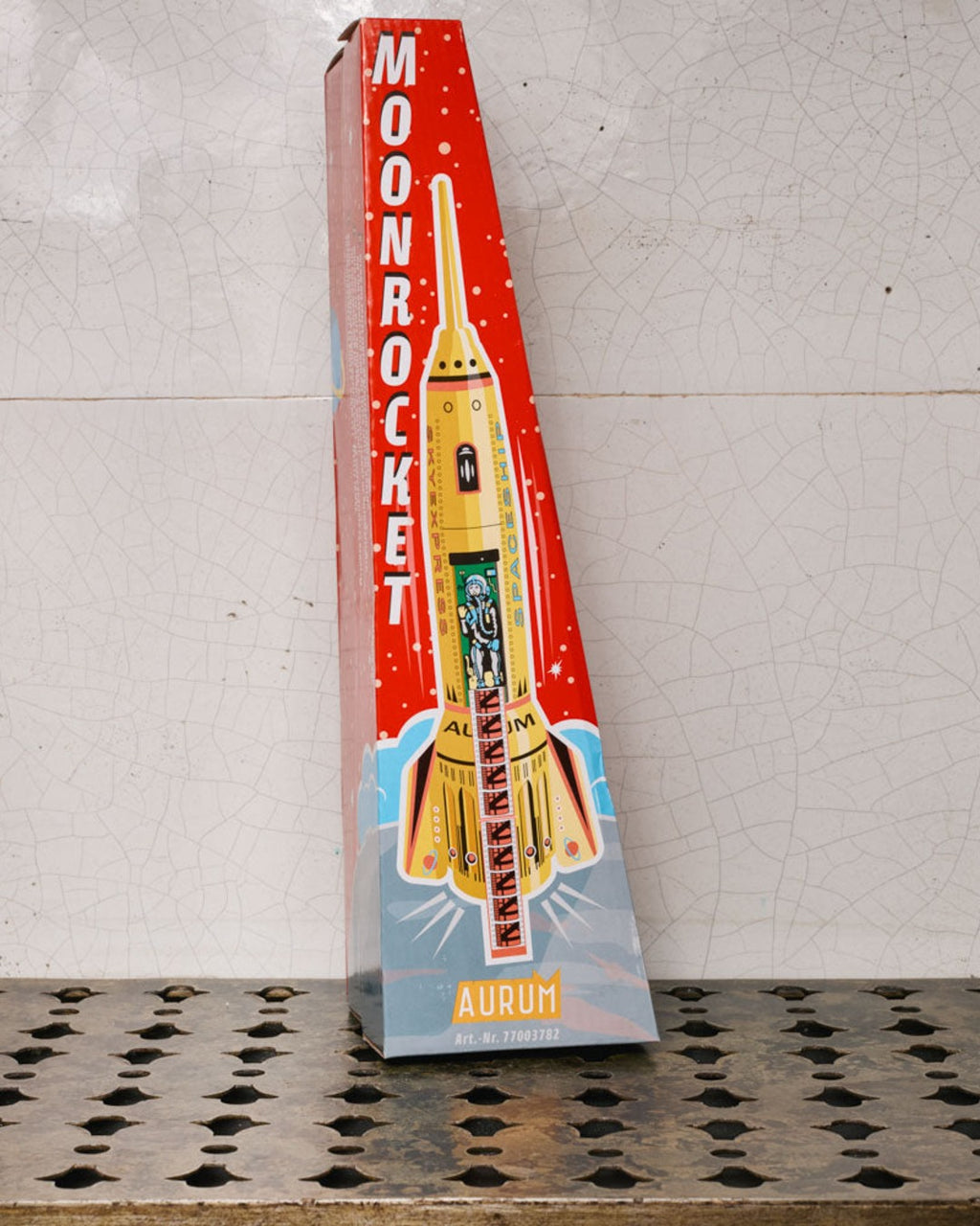 Die Blechfabrik - Toy - Yellow Space Rocket