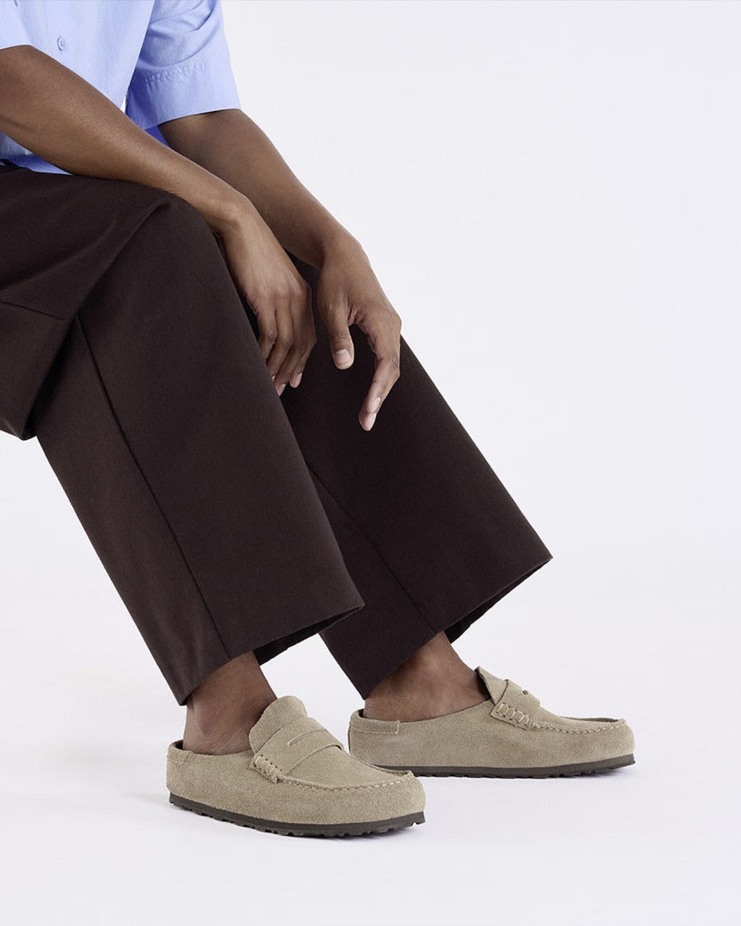 Birkenstock - Naples Suede Loafers - Taupe